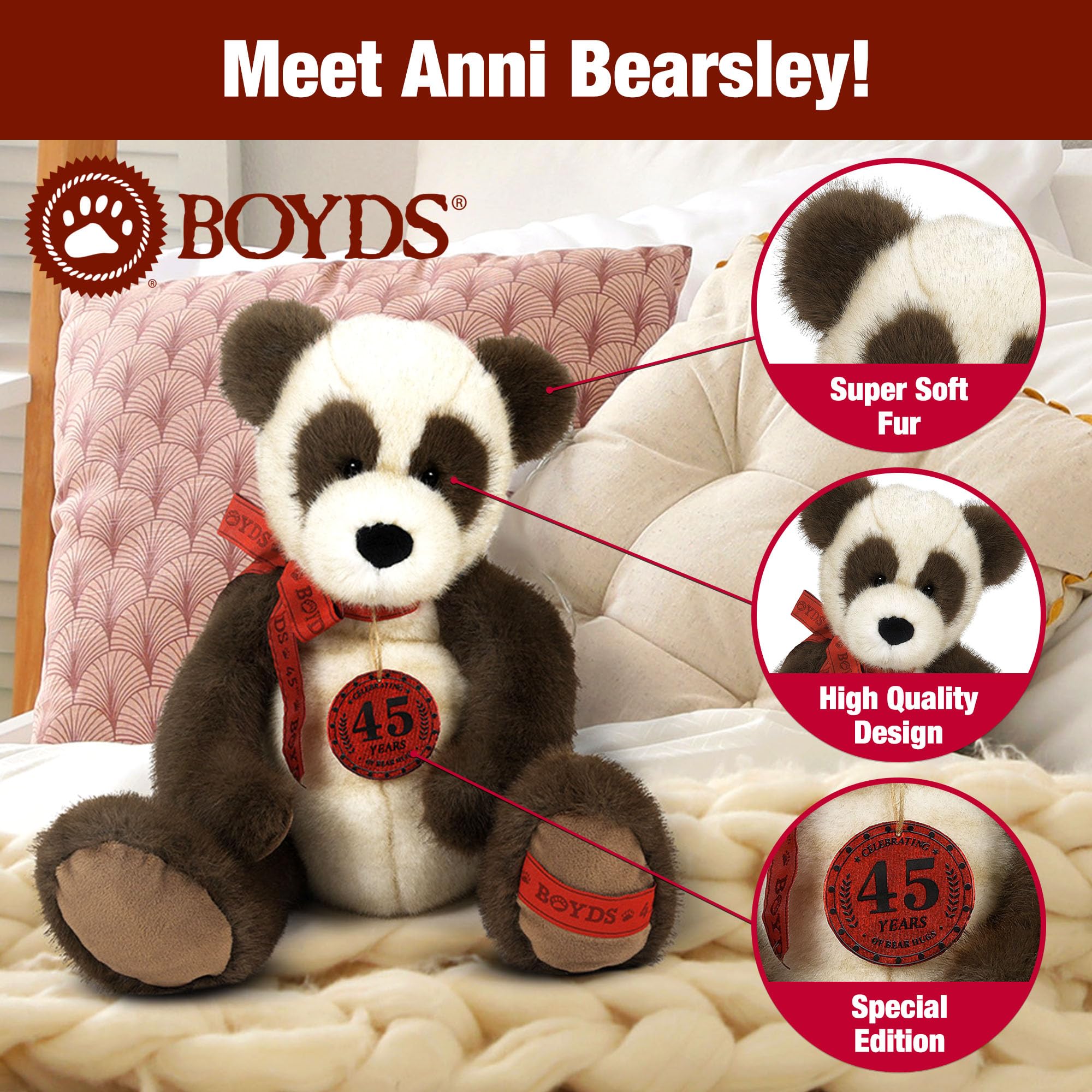 Amazon.com: Enesco Boyds Bears 45th Anniversary Anni Bearsley