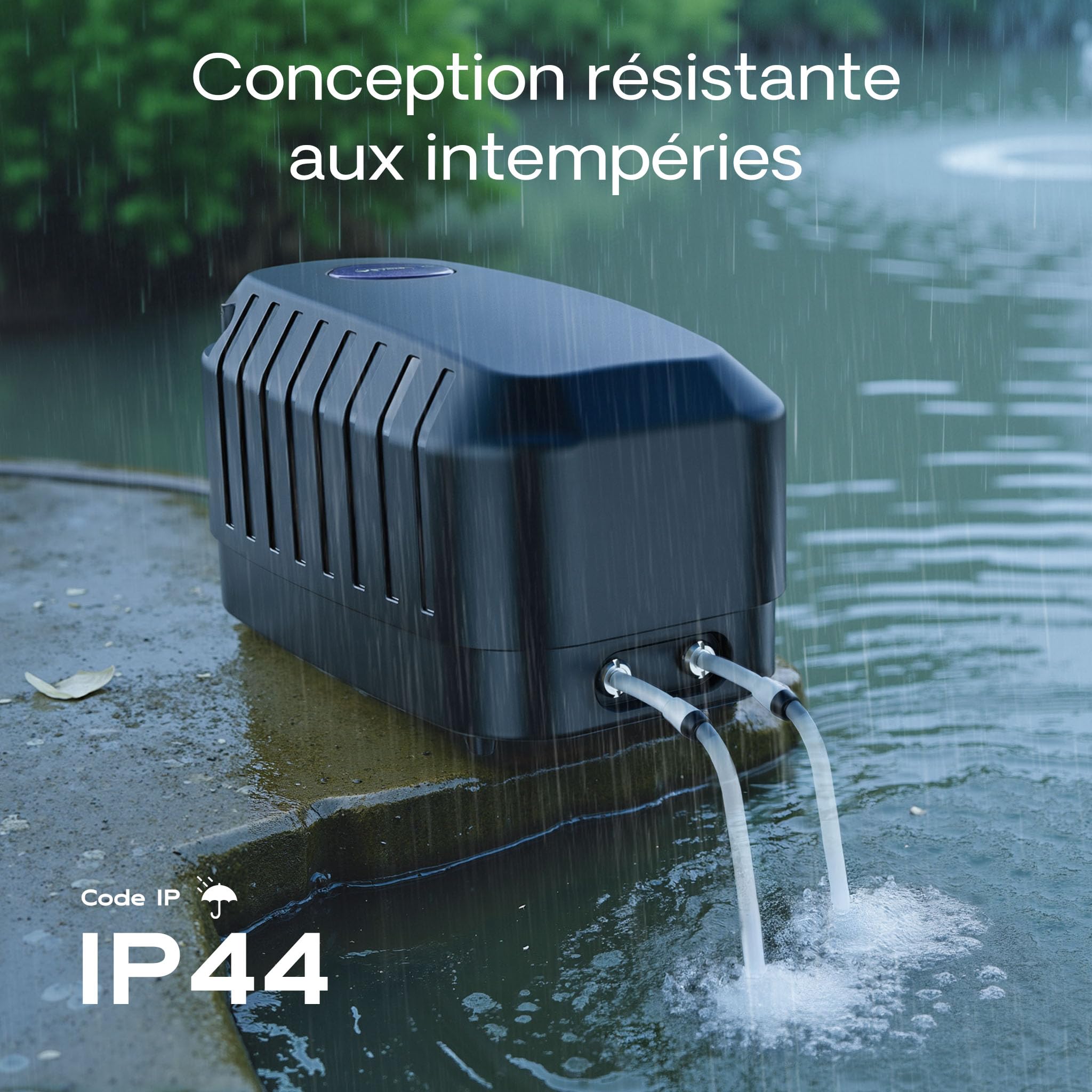 SunSun Cap Pompe Aquarium à air Bulleur Débit Longueur Pierre à Bulle Clapet ANI-Retour Sorties d’air Aérateur Diffuseur Aquariophilie Poissons Bassin Jardin Aquaculture