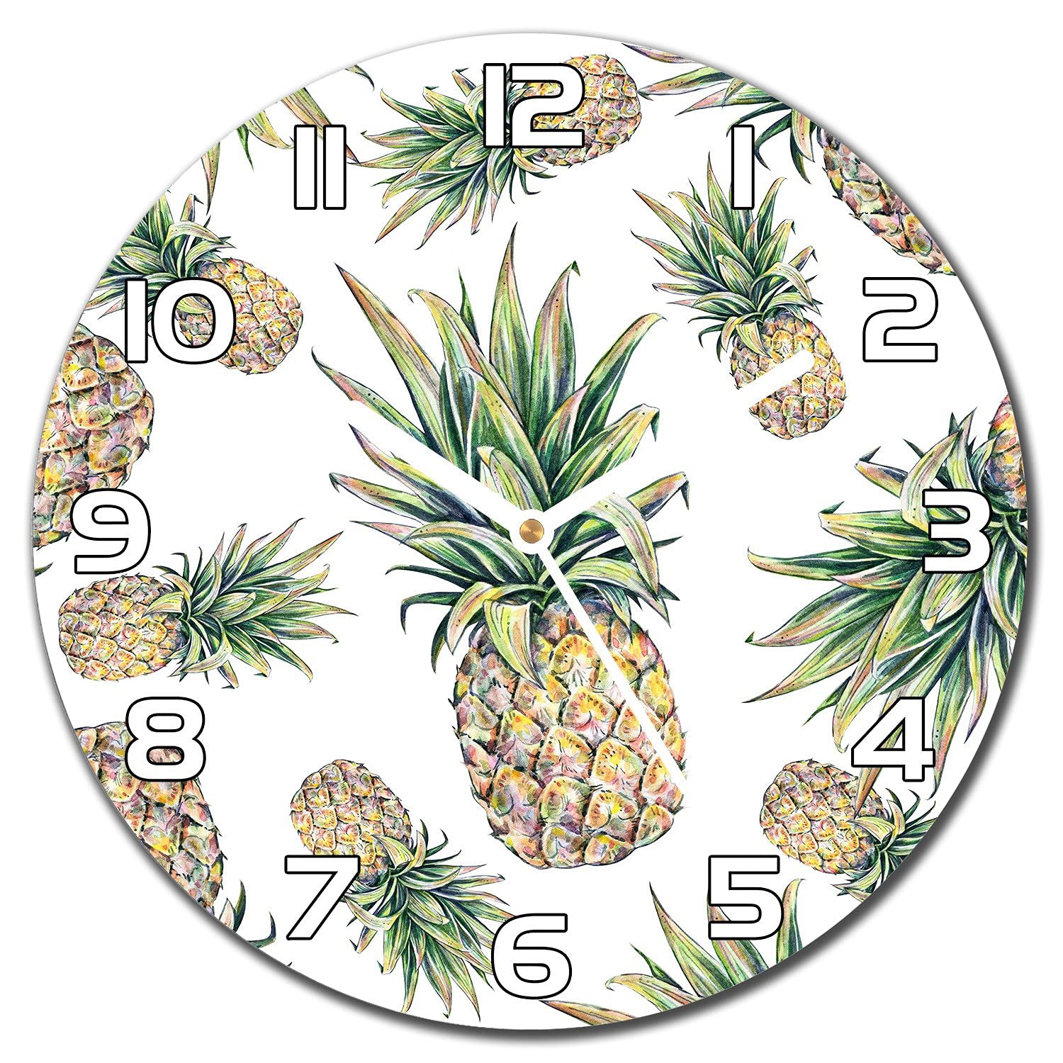 Horloge en verre pour cuisine et salon moderne design