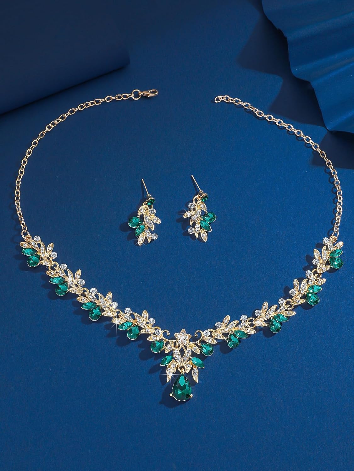 Wedding Jewelry Set for Brides Rhinestone Necklace Earrings Bracelet Set Wedding Bridals Bridesmaid Accessories Bridal Bridesmaid Jewelry Custome Accessories - Image 5