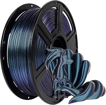 FLASHFORGE PETG Pro Filament 1.75mm +/- 0.02mm Burnt Titanium, Color Changeable 3D Printer Filament 1kg, Chameleon 3D Printing Filament Changing Colors with Light, Perfectly Hide The Layer Line