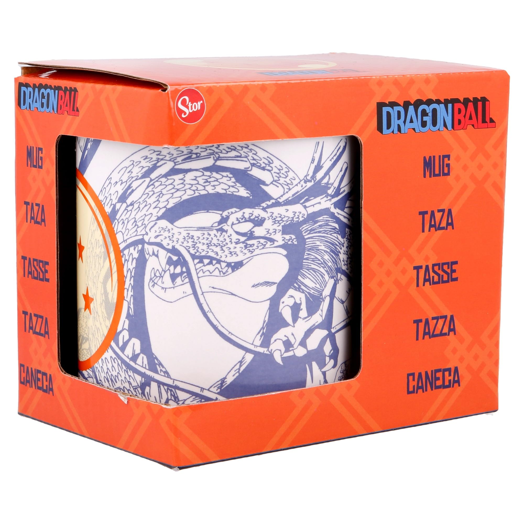 Dragon Ball Stor, kubek ceramiczny, 325 ml, pudełko prezentowe, czarny, średni