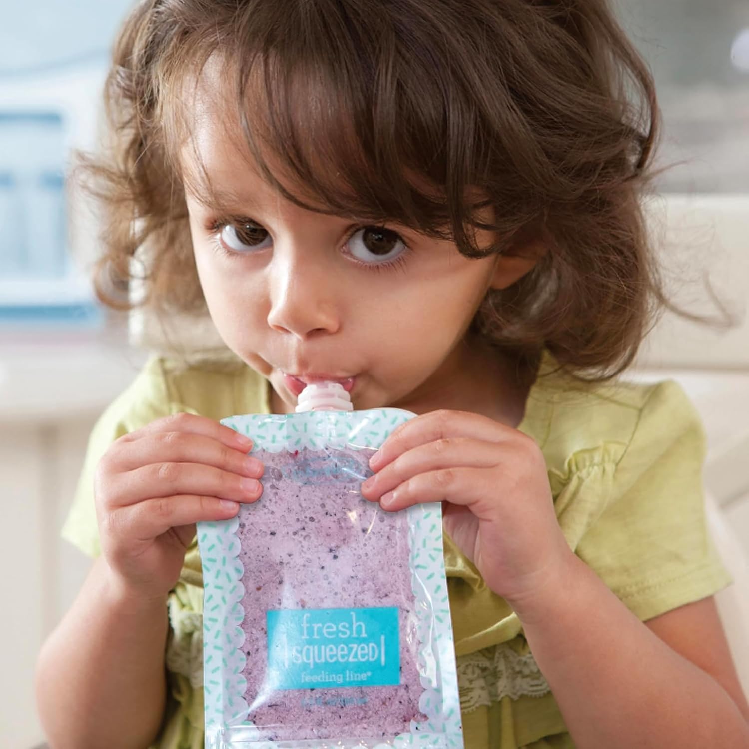 Infantino 再利用可能 スクイーズポーチ 自家製離乳食用 3.5オンス 25個パック BPA、PVC、フタル酸エステル不使用