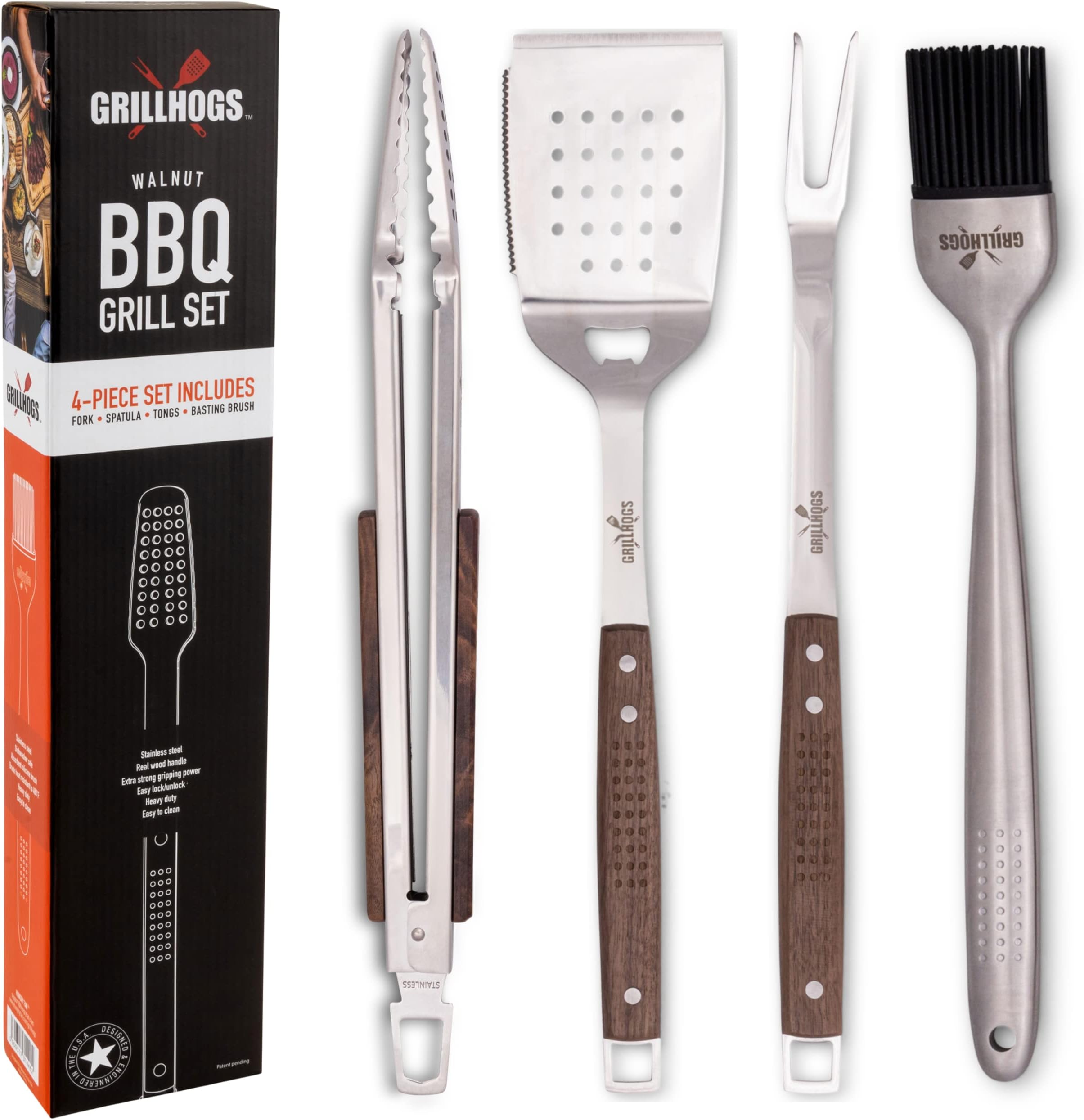 FlipFork Boss 5 in 1 Grill Spatula with Knife, Fork