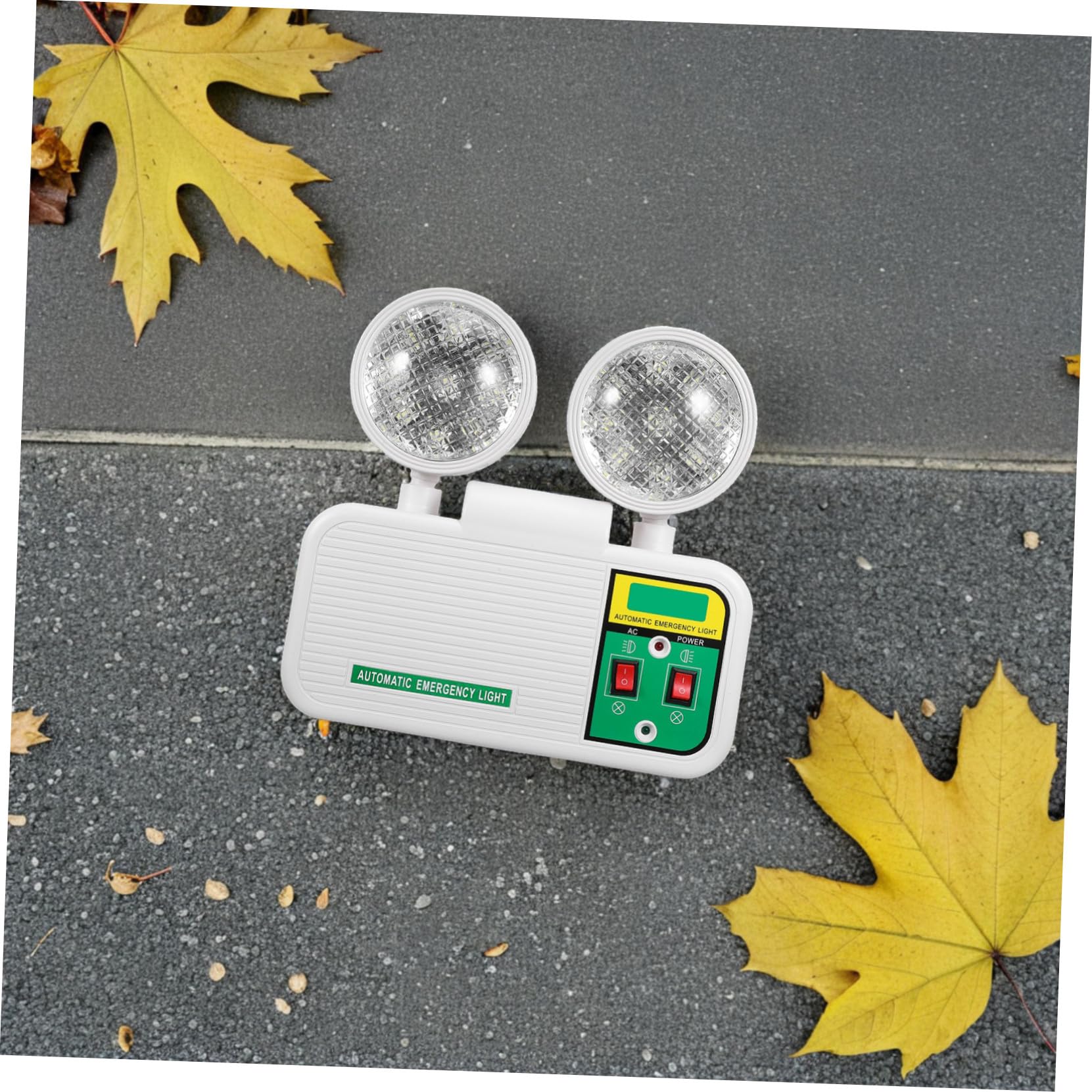 Gatuida Iluminación de Emergencia LED de Doble Cabezal Luz de Emergencia de Montaje Pared Brillante para Pasillos Hoteles Escuelas Recargable