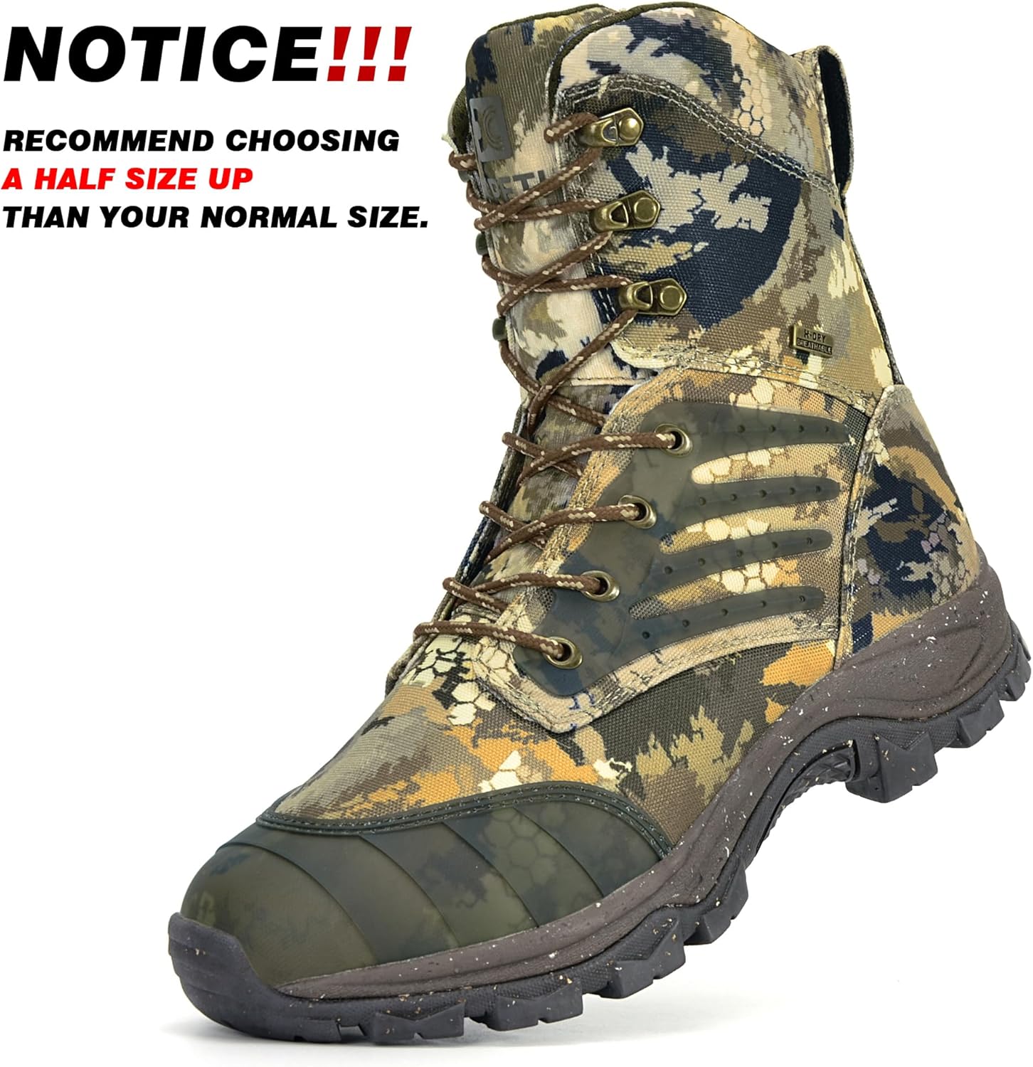 XPETI Men's Shadow Trak Waterproof Hunting Boots - Image 2