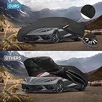 Vista 3 de Cubierta de coche con protección UV, resistente al viento, al polvo, a los arañazos, universal para exteriores