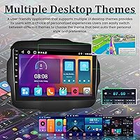 Vista 7 de Radio de coche Android para Jeep Renegade 2015-2020 con DSP, Apple Carplay inalámbrico y Android Auto de 9 pulgadas, pantalla táctil, estéreo