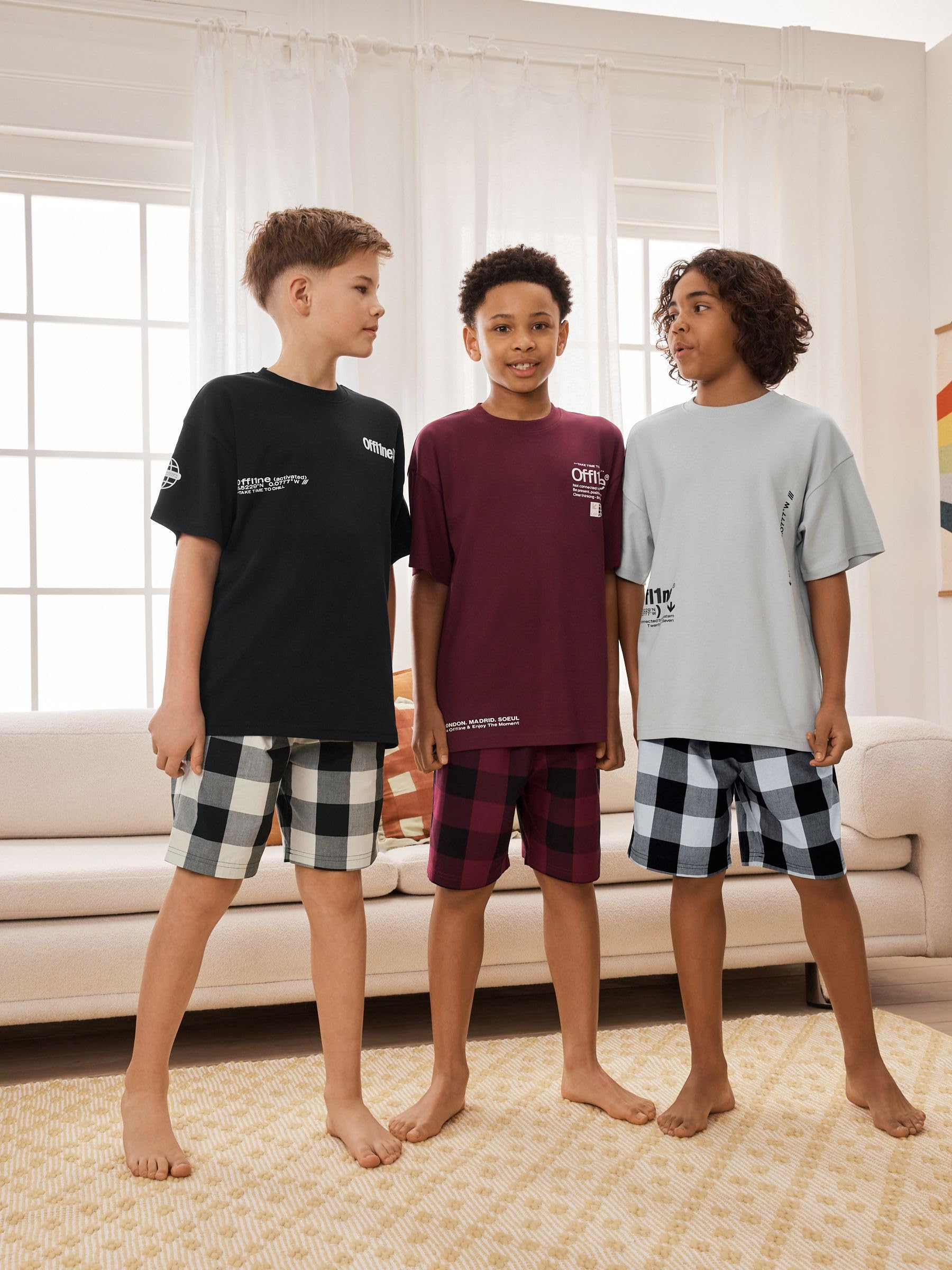 NEXT Niños Pack de 3 Pijamas Cortos Tejidos