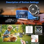 Camping Fan with 5.3 Bluetooth Speaker, 25000mAh Portable Fan Rechargeable with 5 Speed Touch Control & 3-Mode LED Light, Remote, USB/Type-C Ports, 1-8H Timer for Party, Travel, BBQ, Indoor