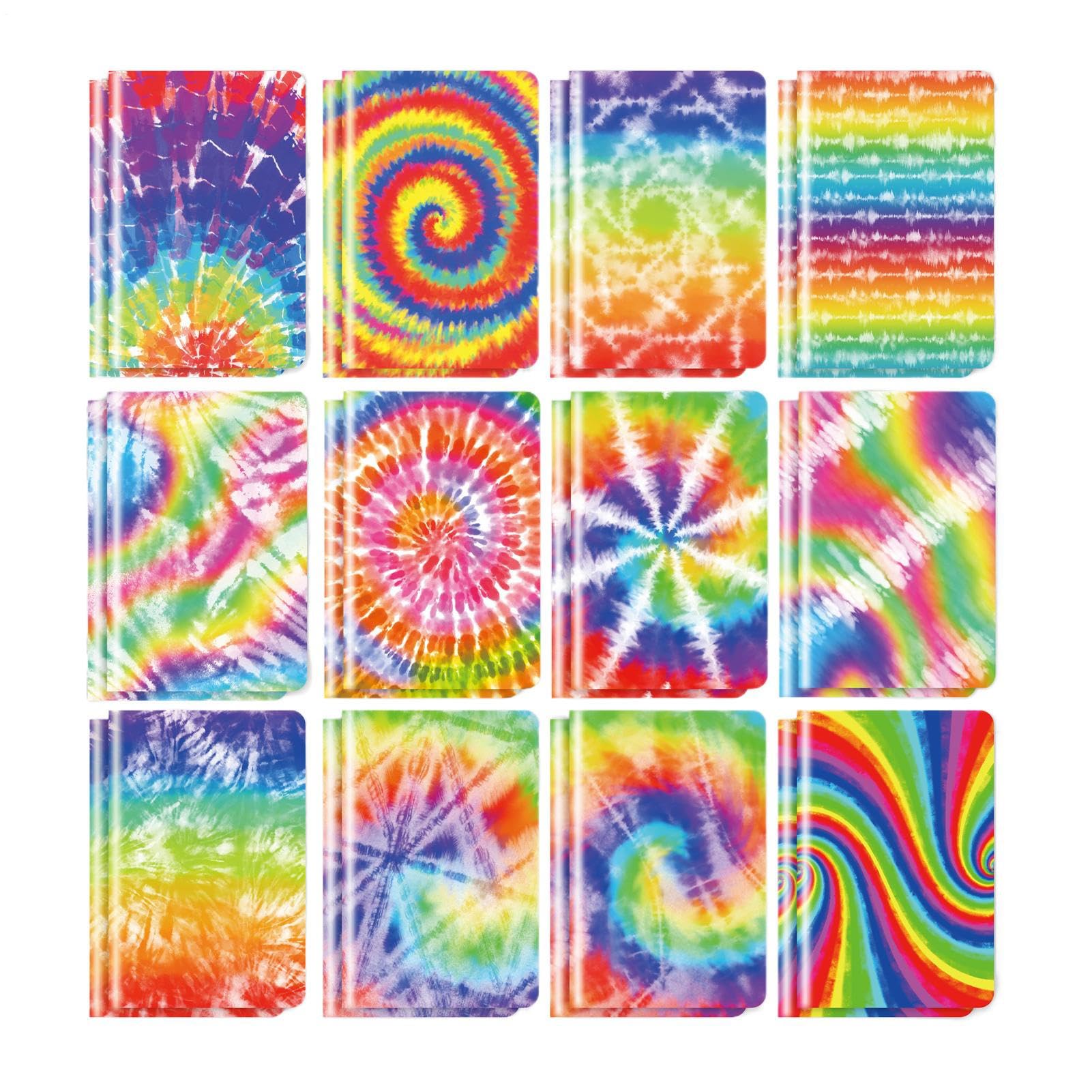 Blocs de notas tie dye para evitar olvidar ideas de improviso con libretas mini ligeras 8