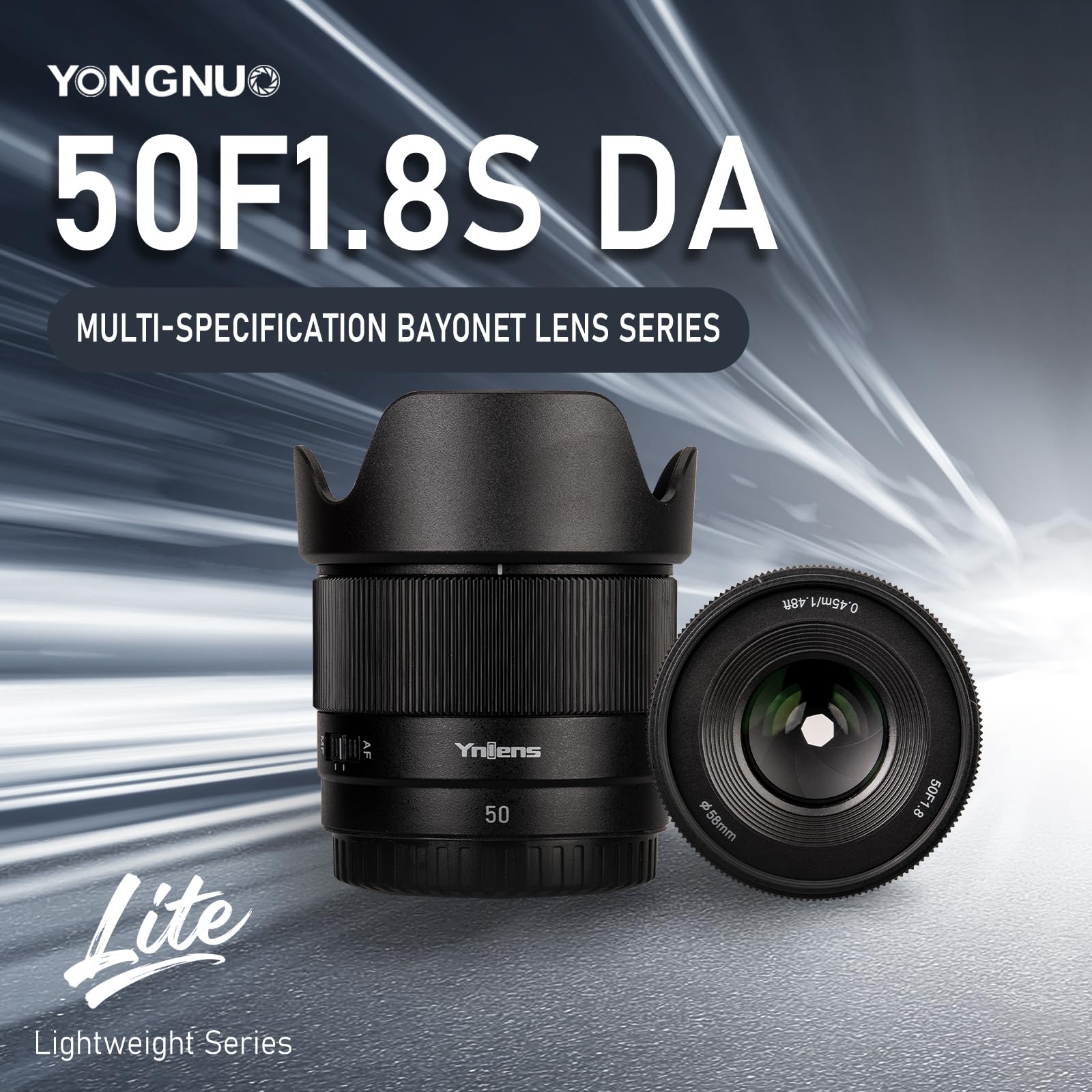 Amazon.co.jp: YONGNUO AF 50mm F1.8レンズ Eマウント用 APS-Cフレーム