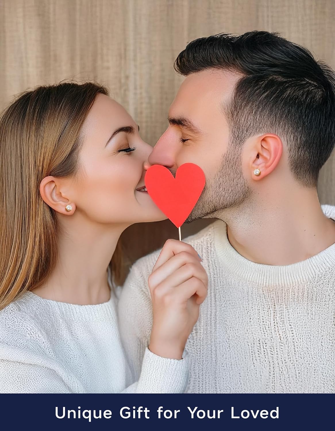 MomentWish 14K Gold Plated Stud Earrings, Birthday Gifts for Women, 1-2 Carat Moissanite Earrings, Lab Created Diamond Earring, Yellow/Rose Gold Plated 925 Sterling Silver Earring Jewelry Women Men - Image 8