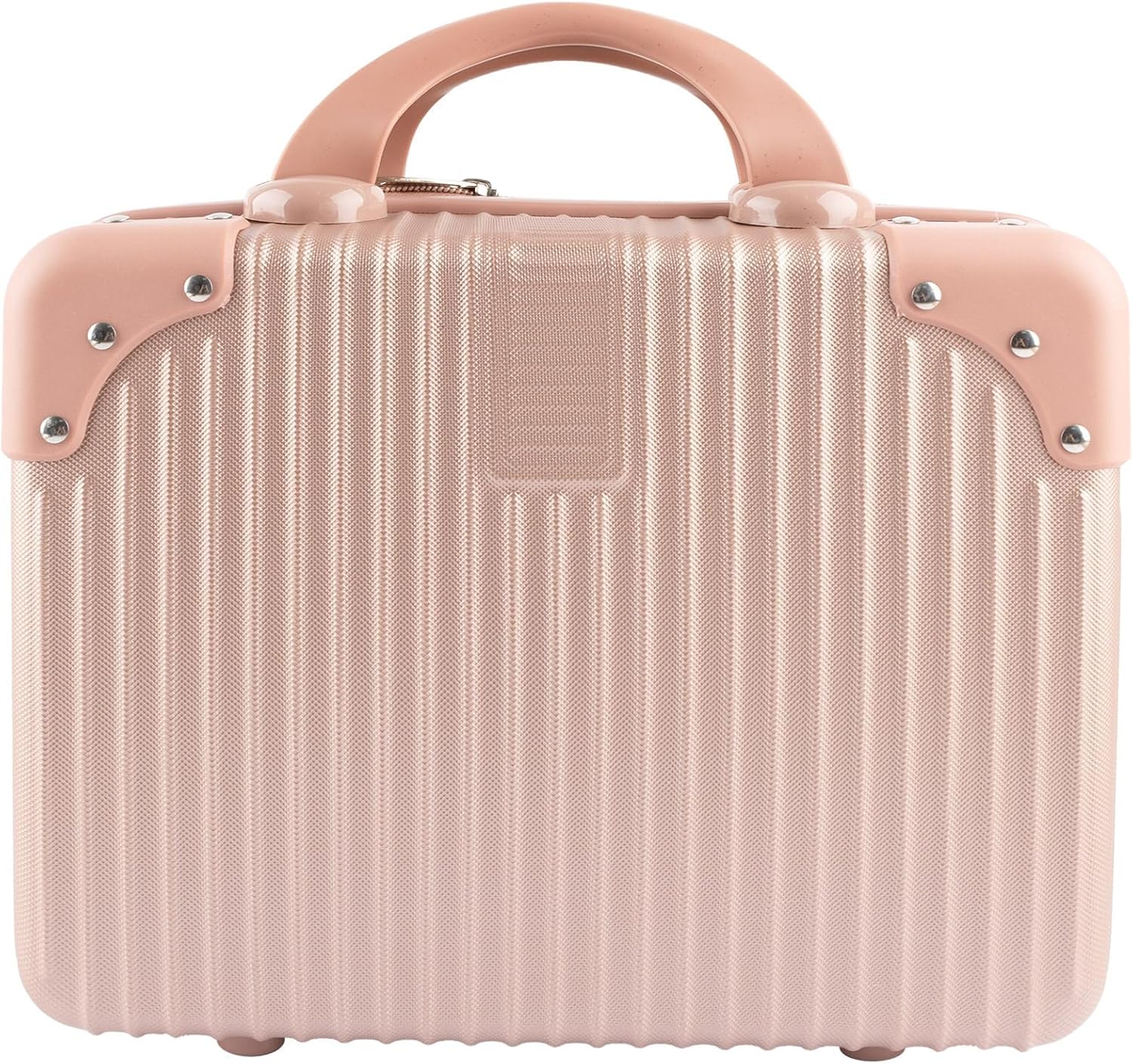 Framendino, Portable Hard Shell Cosmetic Suitcase Makeup Travel Case Rose Gold Framendino, Portable Hard Shell Cosmetic Suitcase Makeup Travel Case Rose Gold