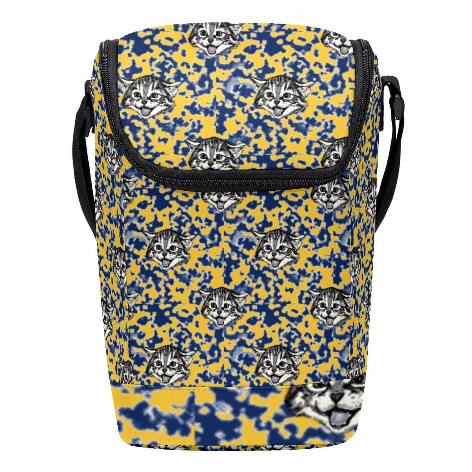 Lonchera de camuflaje con cremallera bolsa térmica portátil unisex
