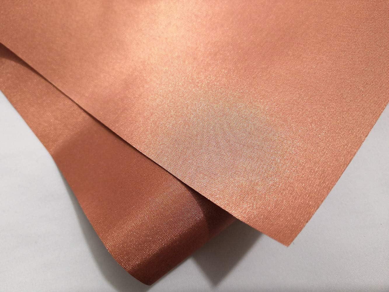 Super Big Clearance! Pure Copper Fabric Blocking RFID/RF-Reduce EMF/EMI Protection Conductive Fabric for Smart Meters Prevent from Radiation/Singal/WiFi Golden Color 78x43 inch