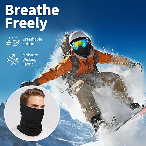 Miniatura 5 de Mascarilla FR para hombres CATHRC2 resistente al fuego polaina para el cuello que cubre 100% algodón arco flash soldadura escudo protector 12CAL