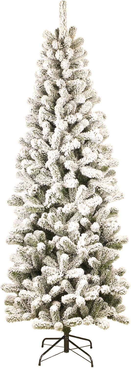 KING OF CHRISTMAS 6 Foot Prince Flock Pencil Artificial