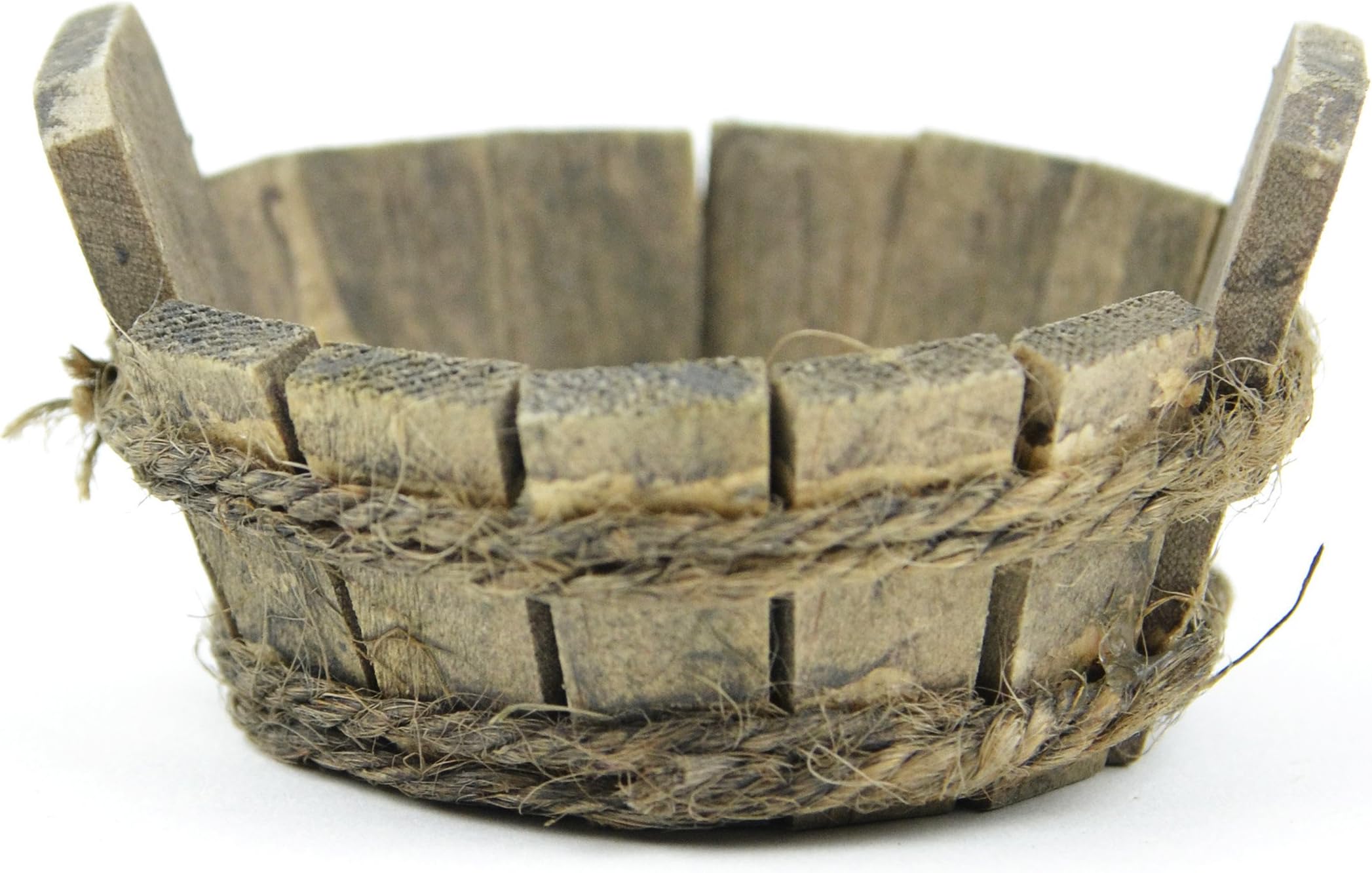 Touch of Nature Mini Fairy Garden Wooden Tub, 1.5"X3"X3", Wood