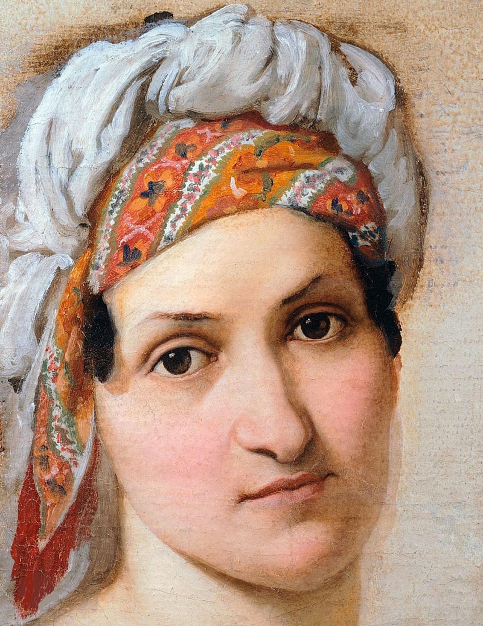 ARTXLXXBN Famous Painting Art Wall Decor Abstract Art Picture Ritratto Della Moglie Vincenza Scaccia by Francesco Hayez Animal Pictures for Home Decor 60x90cm