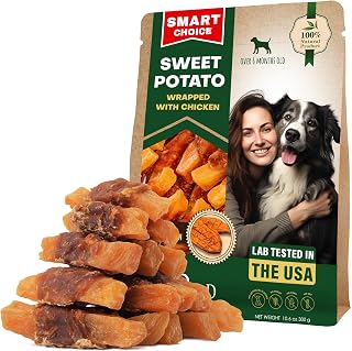 Beloved Pets Sweet Potato Chicken Dog Treats 10.6oz - Grain-Free Rawhide-Free Chews for Training All Breeds Puppies & Adults