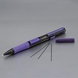 Pentel Quick Click Pop Mechanical Pencil, (0.7mm) Medium 2B Lead, Black Barrel W/Violet Trim Box of 12 (PD217AV) – view 4