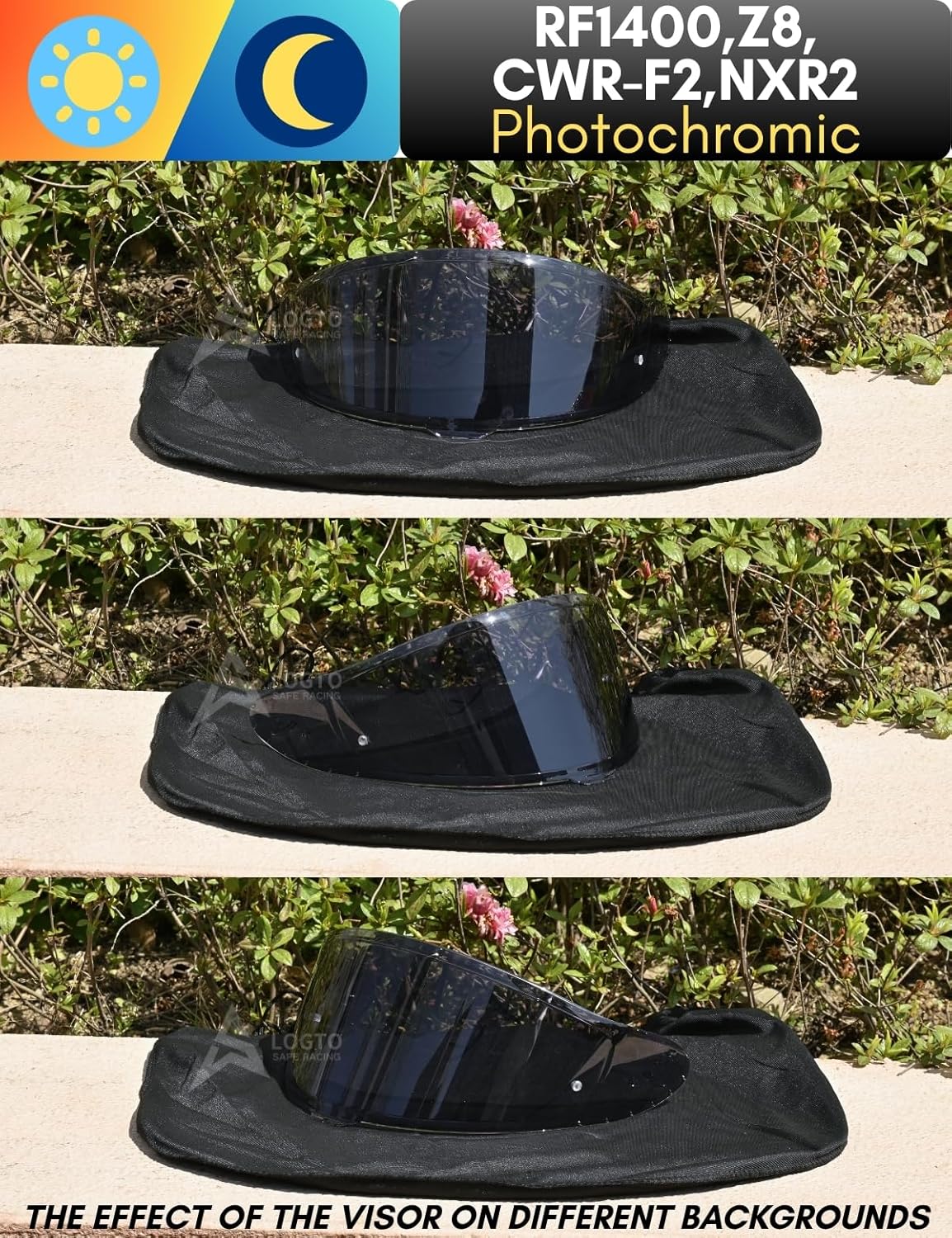 Photochromic Visor Compatible With RF-1400,GT-Air 3/2/1, RF-SR,RF-1200,X14,Glamster