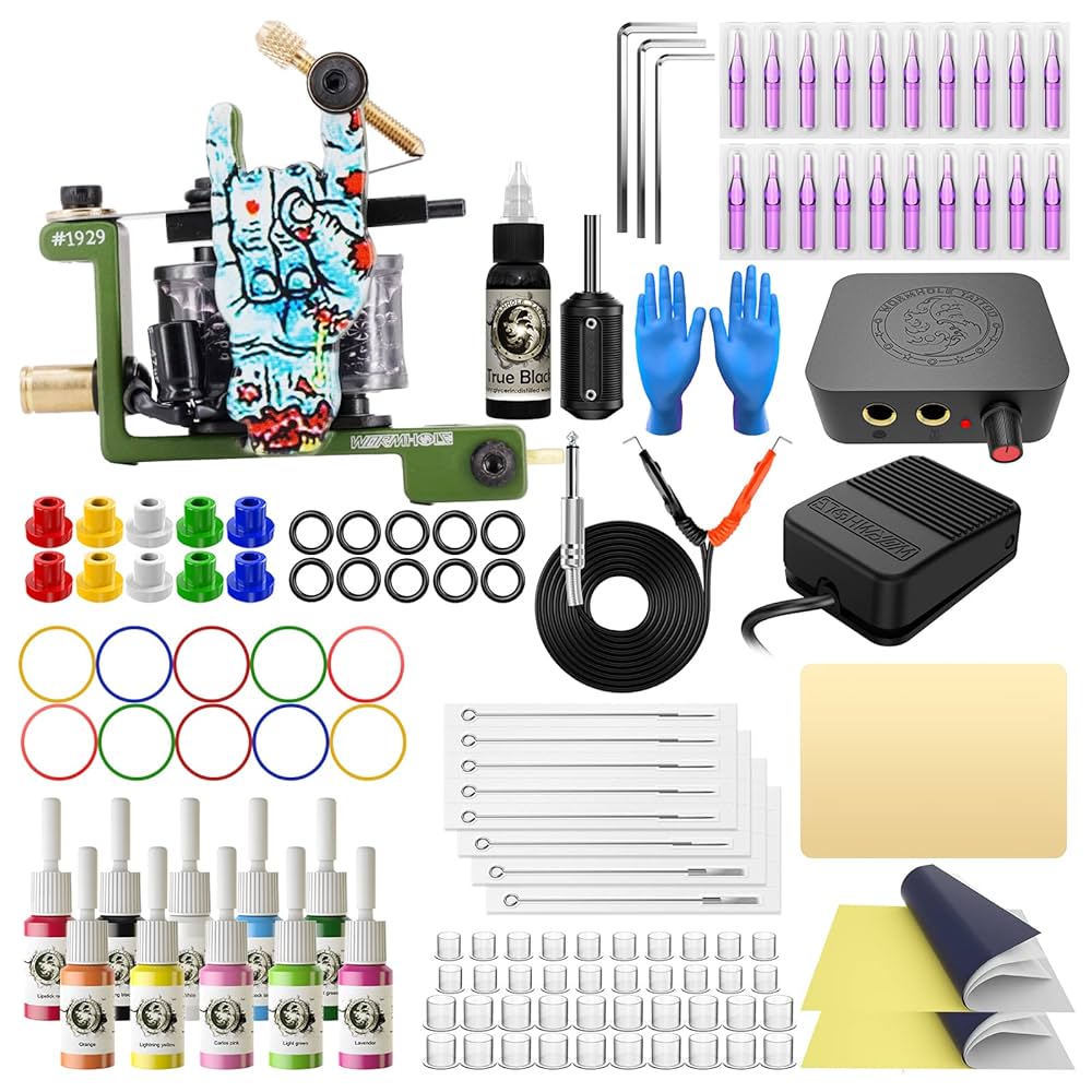 Wormhole Tattoo タトゥーペンセット Amazon.com: Wormhole Tattoo Kit Tattoo Gun Cartridge Machine