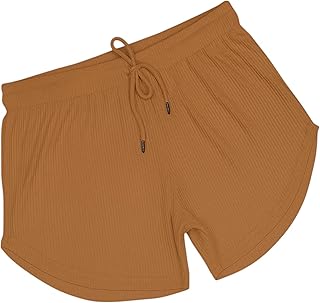 شورت نسائي مريح من ميزا - خصر مطاطي، خامة قطنية مرنة، مناسب للنوم والرياضة والشاطئ، مقاوم للانكماش مناسب للبنات والنساء