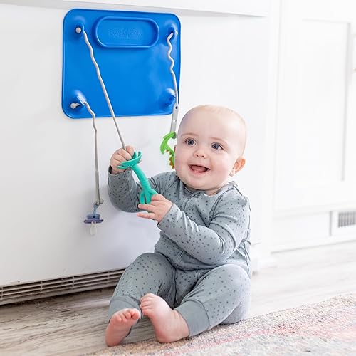 Miniatura 5 de Busy Baby Cuchara de dentición - Mordedor 2 en 1 y cuchara de entrenamiento para autoalimentación, apta para lavavajillas, sin BPA, silicona