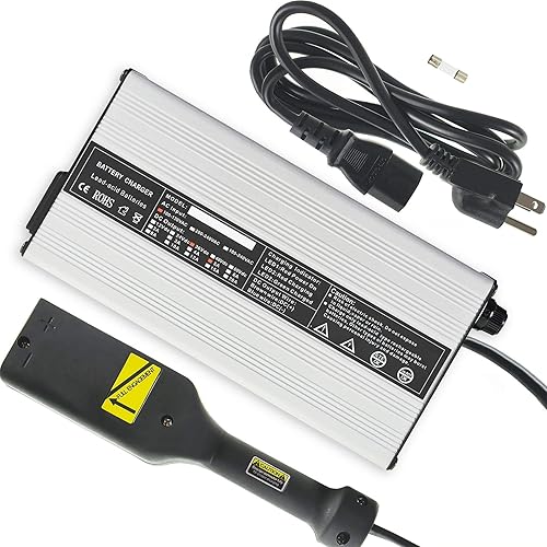 WFLNHB Reemplazo del cargador de batería de 36 voltios y 5 amperios para EZGO TXT Medalist Golf Cart D Style Plug