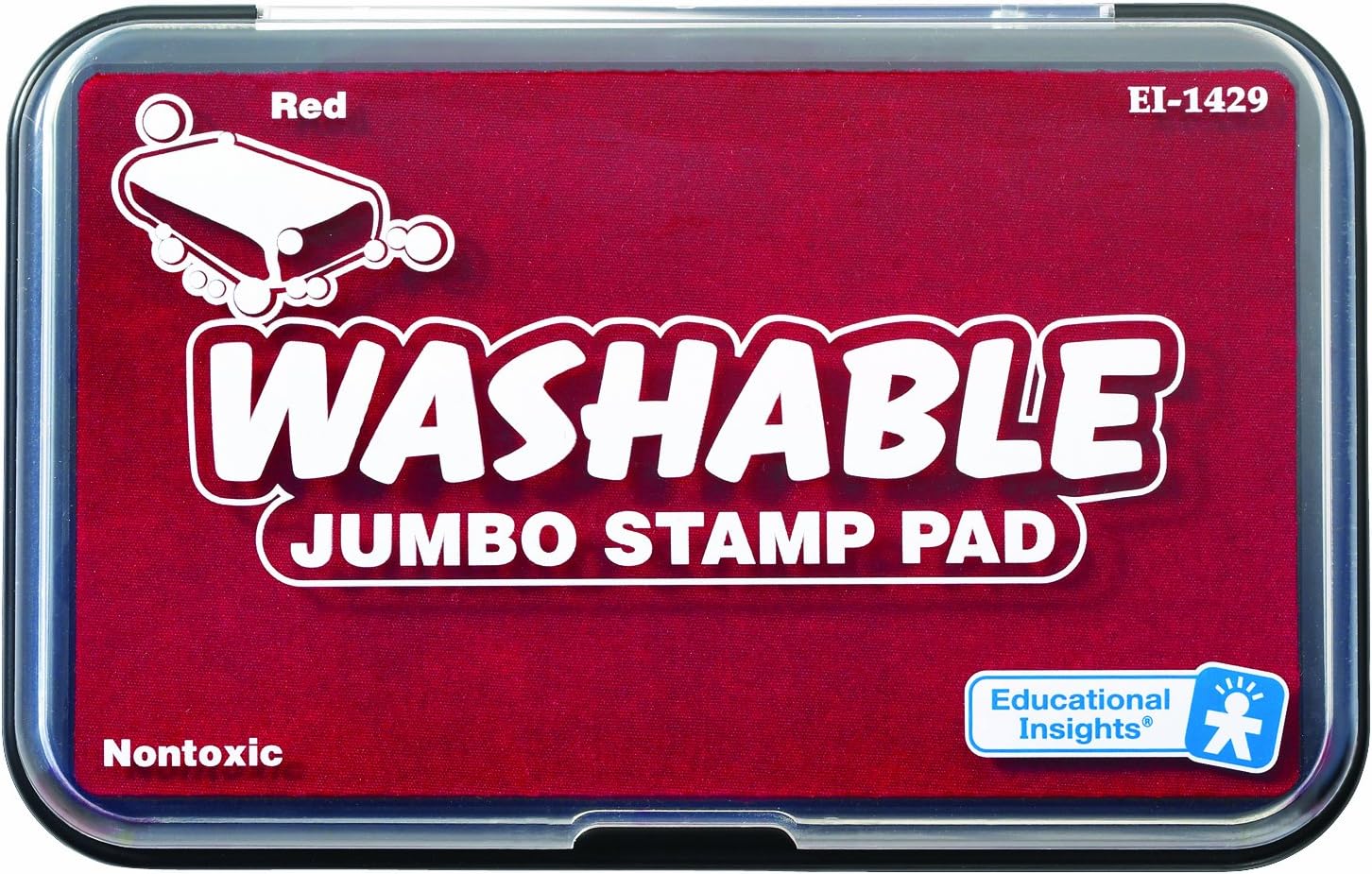 Educational Insights Jumbo Washable Stamp Pad Red Stamp