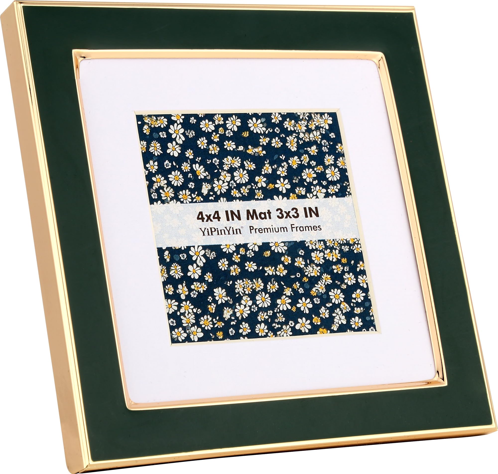 Amazon.com - YiPinYin 4x4'' Jasper Green Enamel Square Picture