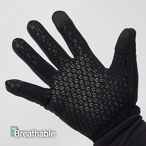 Miniatura 4 de DEX FIT Guantes de invierno para exteriores LG201 térmicos, ideales para correr, senderismo, ciclismo al aire libre en climas fríos, compatibles con