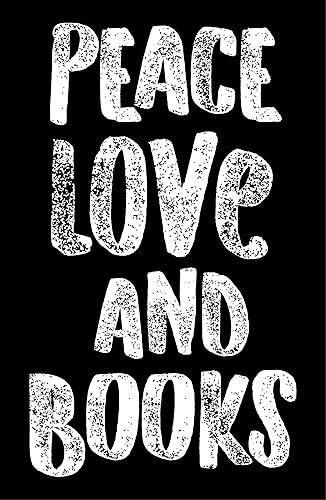 Damdekoli Póster de libros de amor de paz - 11 x 17 pulgadas