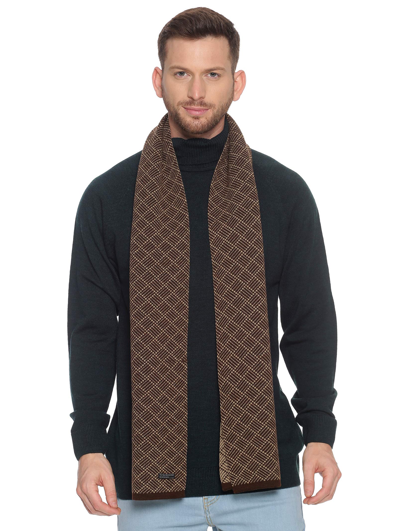 513 Men Acrylic Woolen Ethnic Design Casual Warm Winter Wear Muffler Scarf Stole,MEN463_P-picture-38