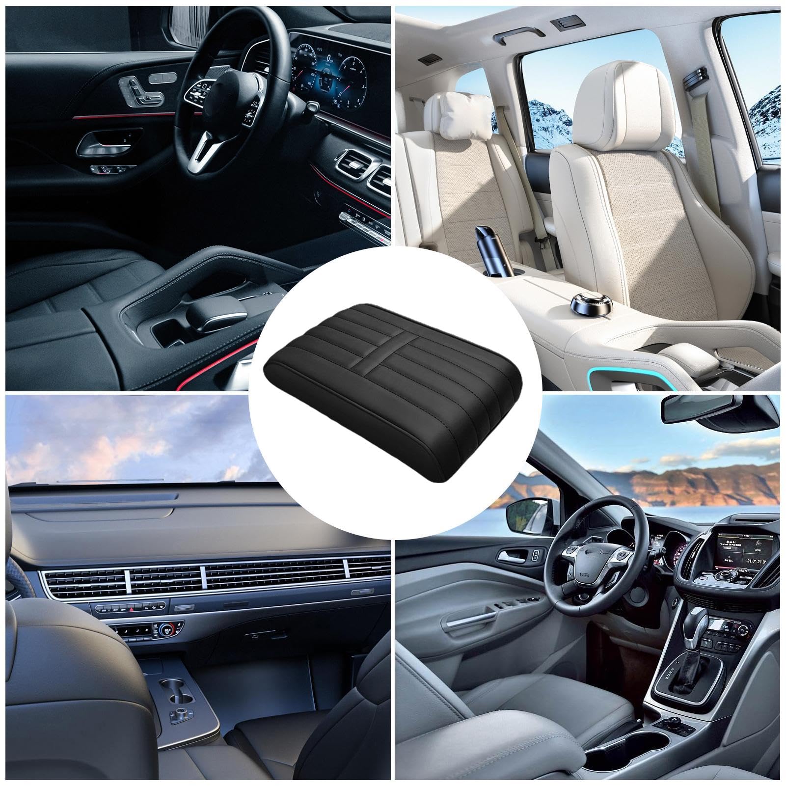Accessori Copribracciolo Universale Alta Qualità Console Centrale Nera | Australia