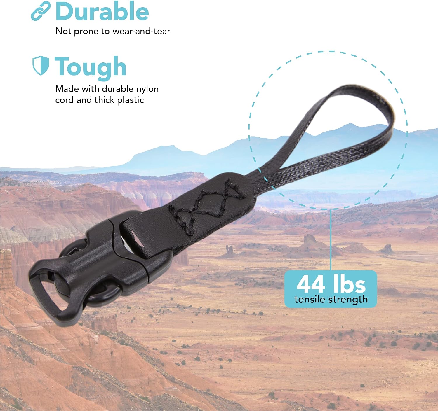 Foto&Tech 2-Piece Quick Release QD Loop Connector to Neck Strap for Compact, Point-and-Shoot Cameras image 3