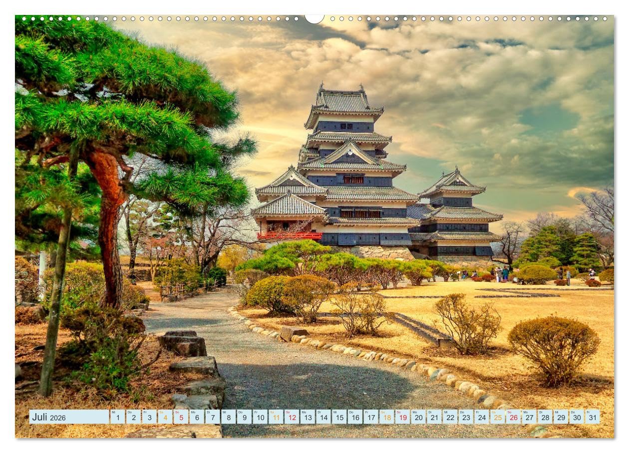 Japan - Tradition und Hightech (hochwertiger Premium Wandkalender 2026 DIN A2 quer), Kunstdruck in Hochglanz: Fernöstlicher Inselstaat zwischen Tradition und Moderne. (CALVENDO Orte)