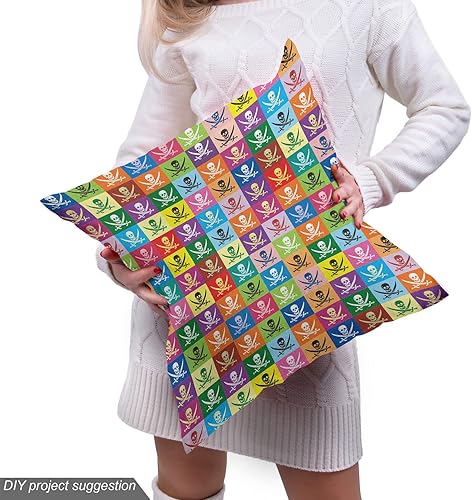 Vista 660 de Ambesonne Tela beige de The Yard, ilustración contemporánea de animales marinos en estilo retro, arte de caballito de mar de cangrejo de pulpo, tela