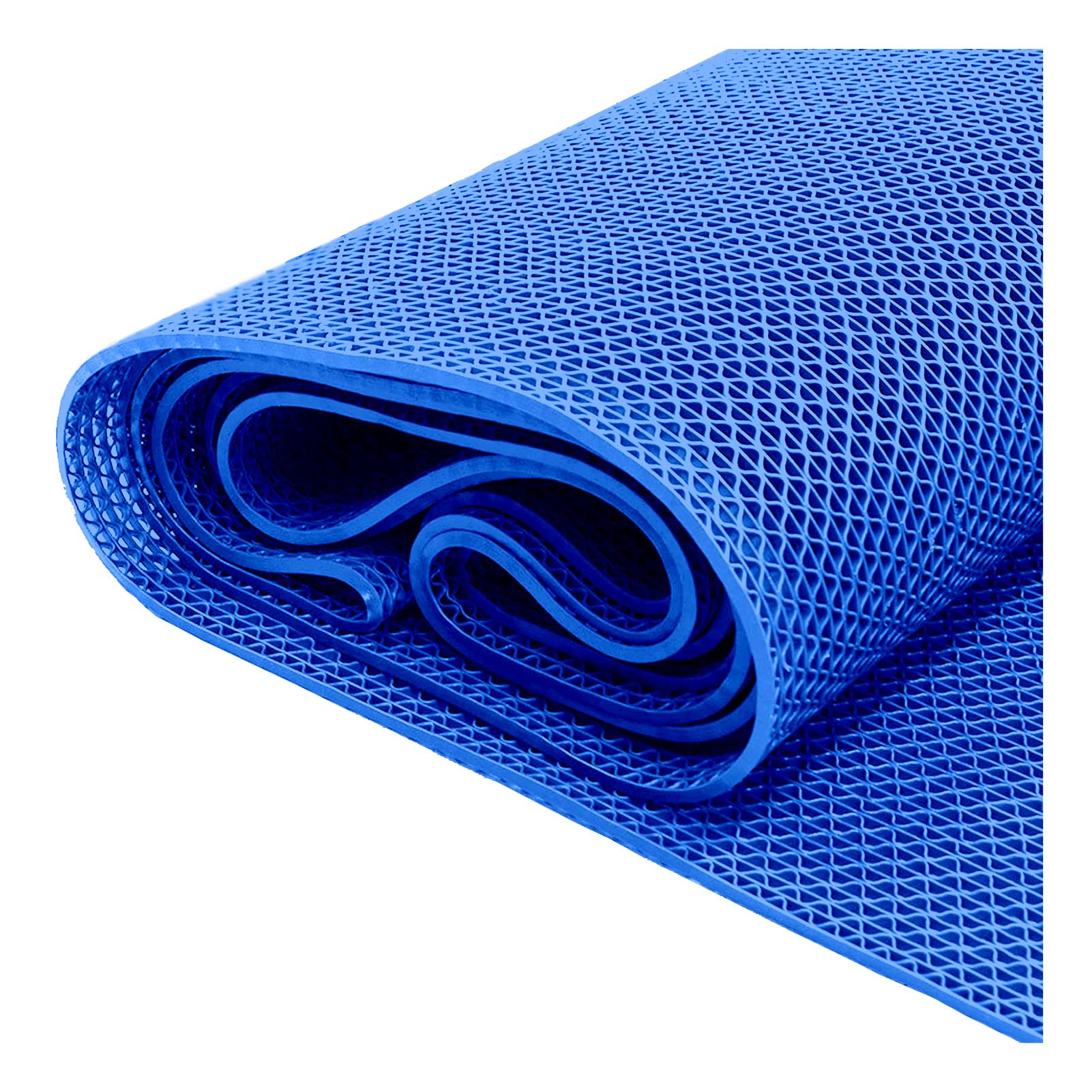 LYXXW Anti Fatigue Drainage Floor Mats, 3x10 FT Non Slip Commercial Dool Mats, Mesh Hole Pool Pads Roll, Heavy Duty Drainage Mat for Swimming Pool Patio,Blue