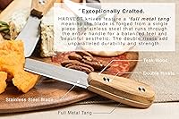 Vista 8 de Harvest - Juego de cuchillos de queso de 6 piezas (listos para regalar) – Cuchillos de queso de acero inoxidable de alta calidad con remaches