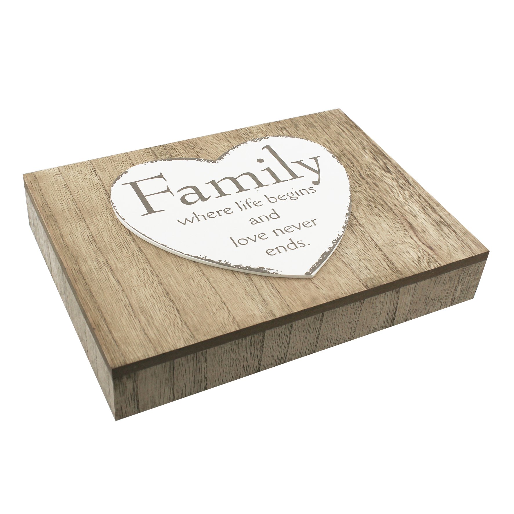 Boîte à souvenirs en bois pour protéger vos photos de famille de la poussière