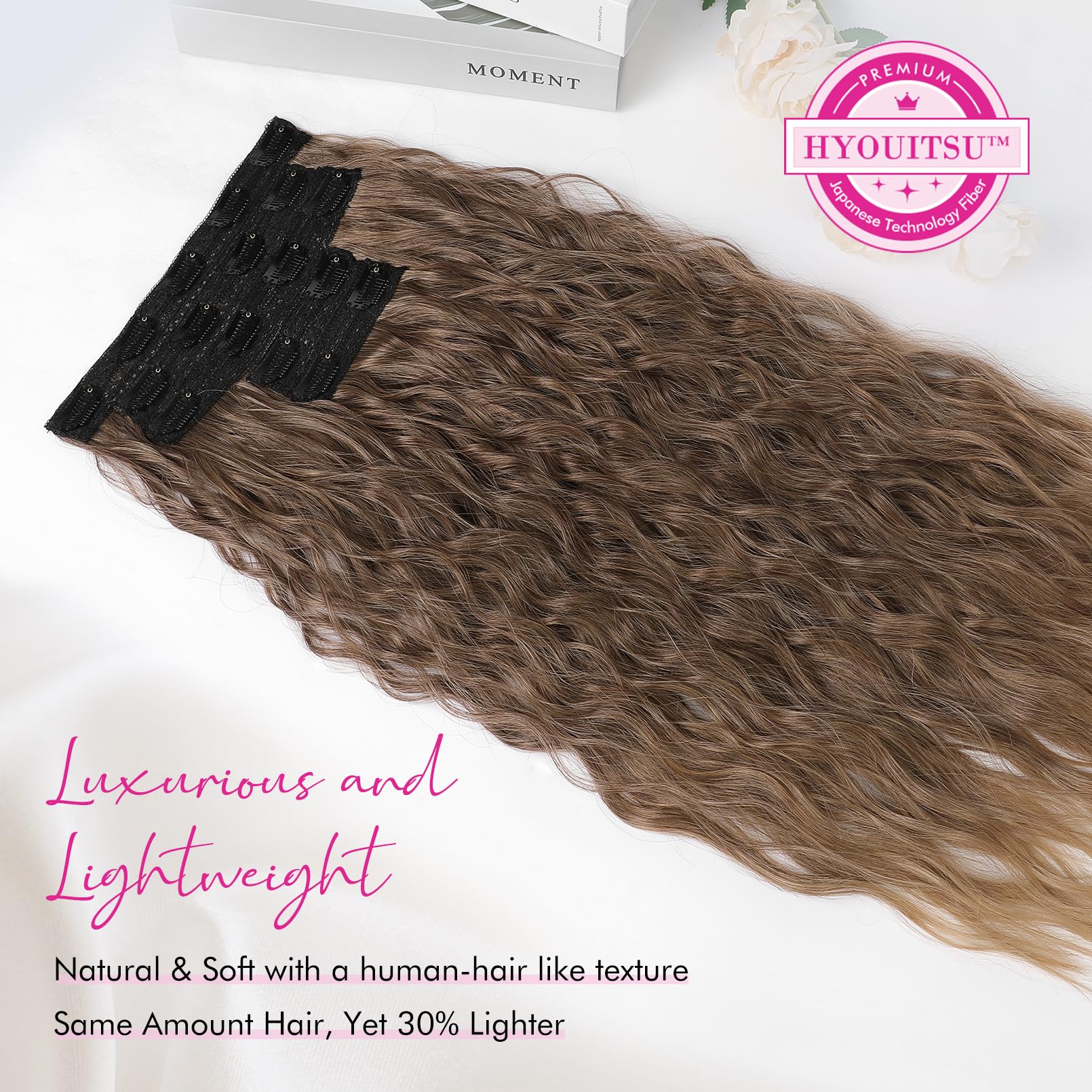 REECHO Clip in Hair Extensions - Image 3