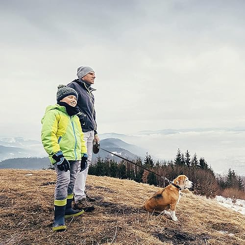 Miniatura 7 de PetiFine Correa retráctil para perros grandes, correa extensible resistente de 26 pies para perros de hasta 110 libras, cinta reflectante de nailon