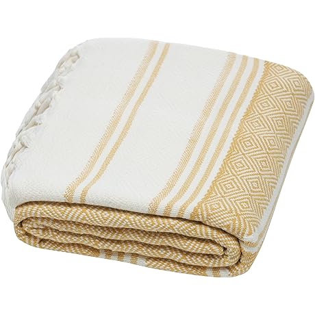 DEMMEX Organic Turkish Cotton Yoga Blanket