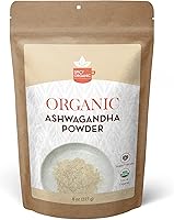 Vista 1 de SPICY ORGANIC Polvo orgánico de raíz de ashwagandha – 8 oz. – Sin OMG, 100% crudo de la India – Ginseng indio (Withania Somnifera) – Apoyo natural