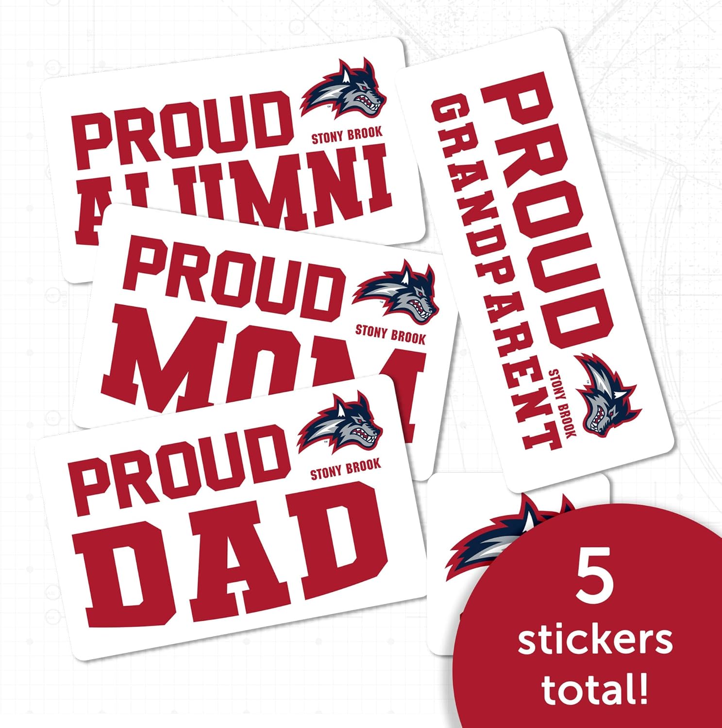 Desert Cactus Stony Brook University Sticker Seawolves Vinyl Decal Laptop Water Bottle Car Scrapbook (Family Full Sheet) - Image 5