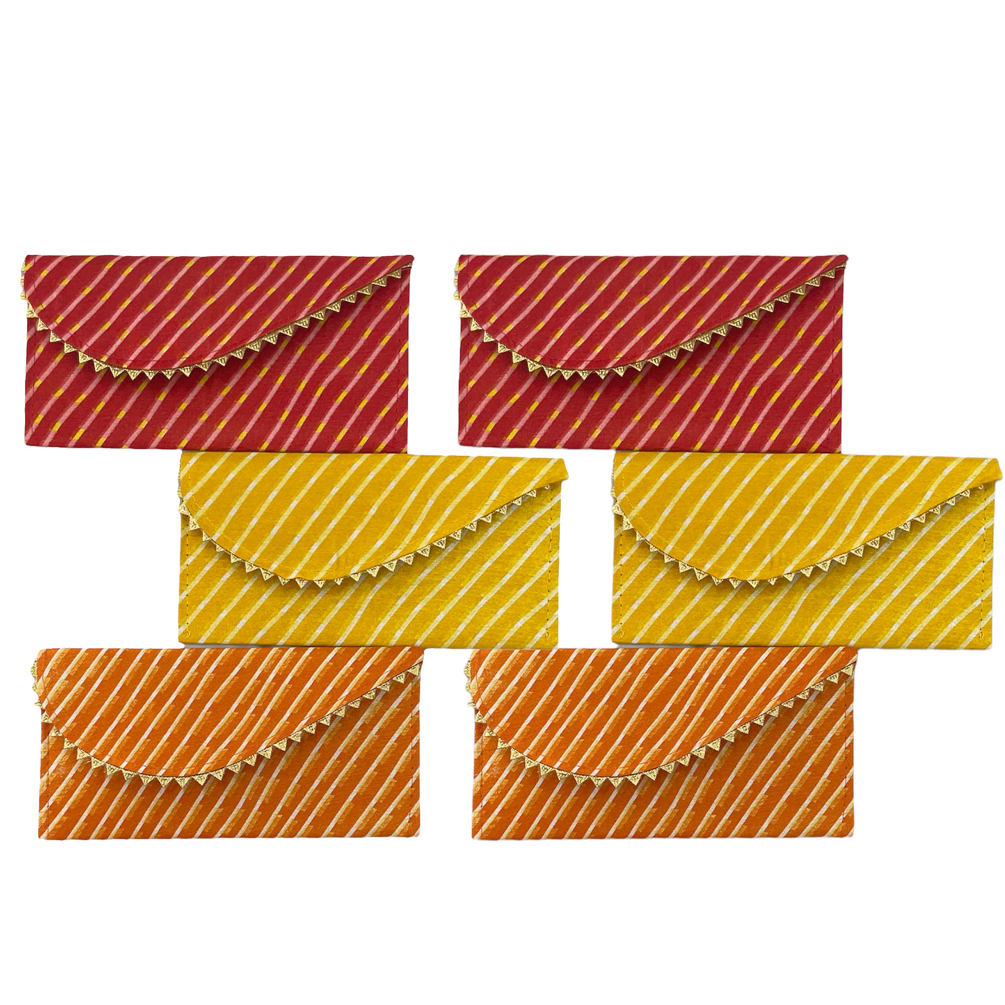 Leheria Design Shagun Envelops/Wedding Envelops/Gift Envelop/Cash Envelop/Money Shagun Cash Envelopes for Weddings, Birthdays, Rakhi, Gifting (Multicolor-002 Pack of 6)-image-34