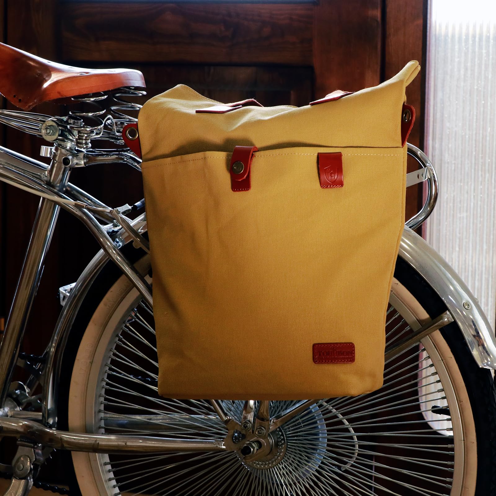 TOURBON Sac à bandoulière en toile avec cadre amovible à fermeture rapide pour femme